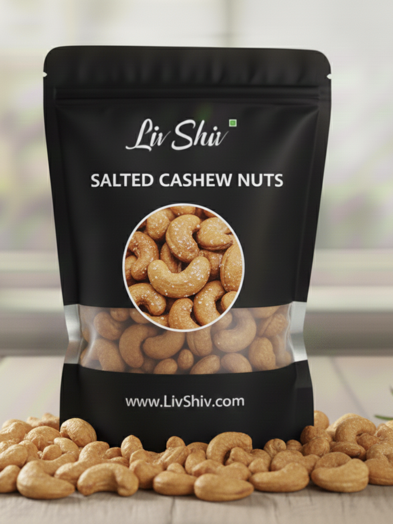 Golden Roasted & Salted Cashews (Kaju Nuts Roasted)